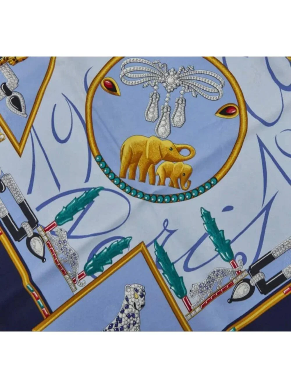 Cartier Animal Motif Fu Scarf